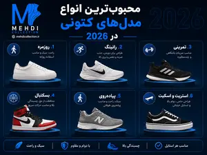 آشنایی با انواع مدل‌های کتونی در سال 2026