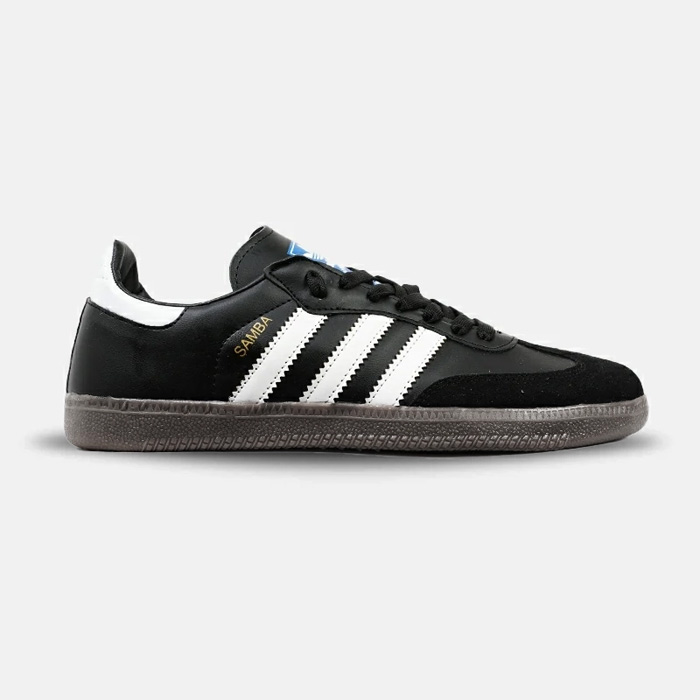 کفش کتانی مردانه و زنانه مشکی قهوه‌ای Adidas Samba مدل 4234
