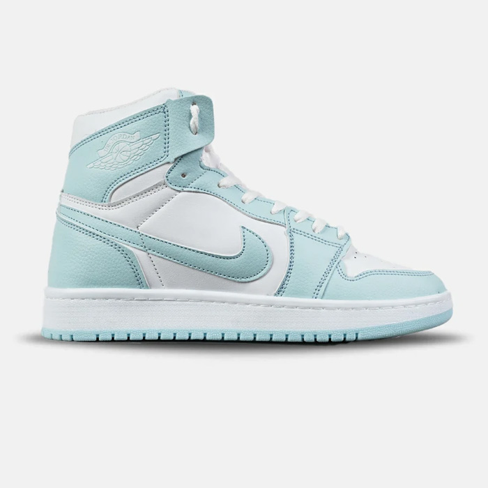 کفش کتانی ساقدار مردانه و زنانه آبی سفید Nike Jordan 1 مدل 7903